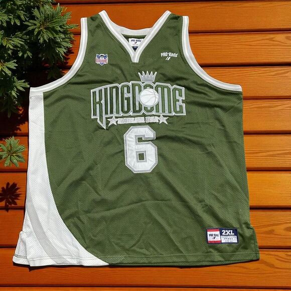 Pro Keds Vintage Y2K Harlem Kingdome Green White Basketball Jersey Men's 2XL - Picture 1 of 10